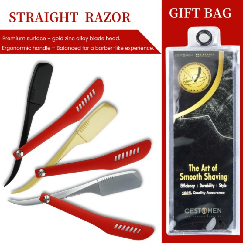 Straight Razor Safety - Nowy Typ Stop Cynku Fryzjerski Ręczny