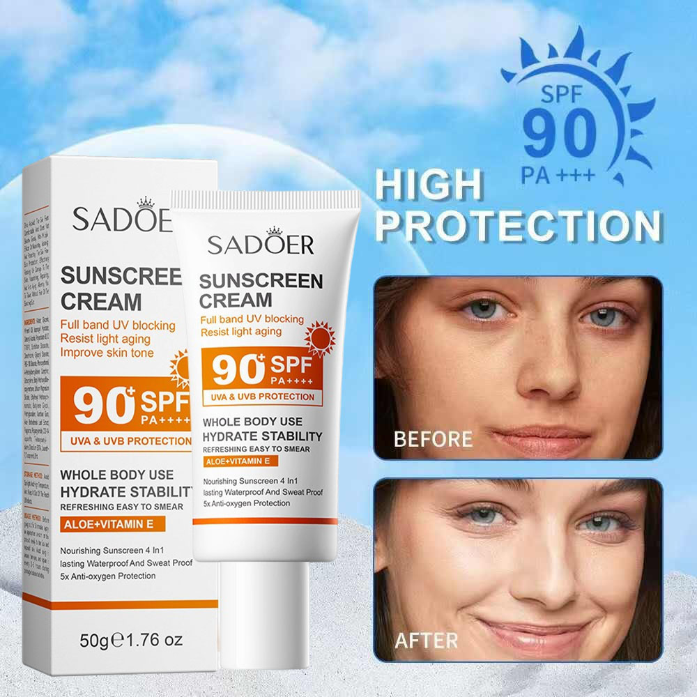 Face Moisturizer Spf - Krem przeciwsłoneczny Sadoer o wysokiej ochronie