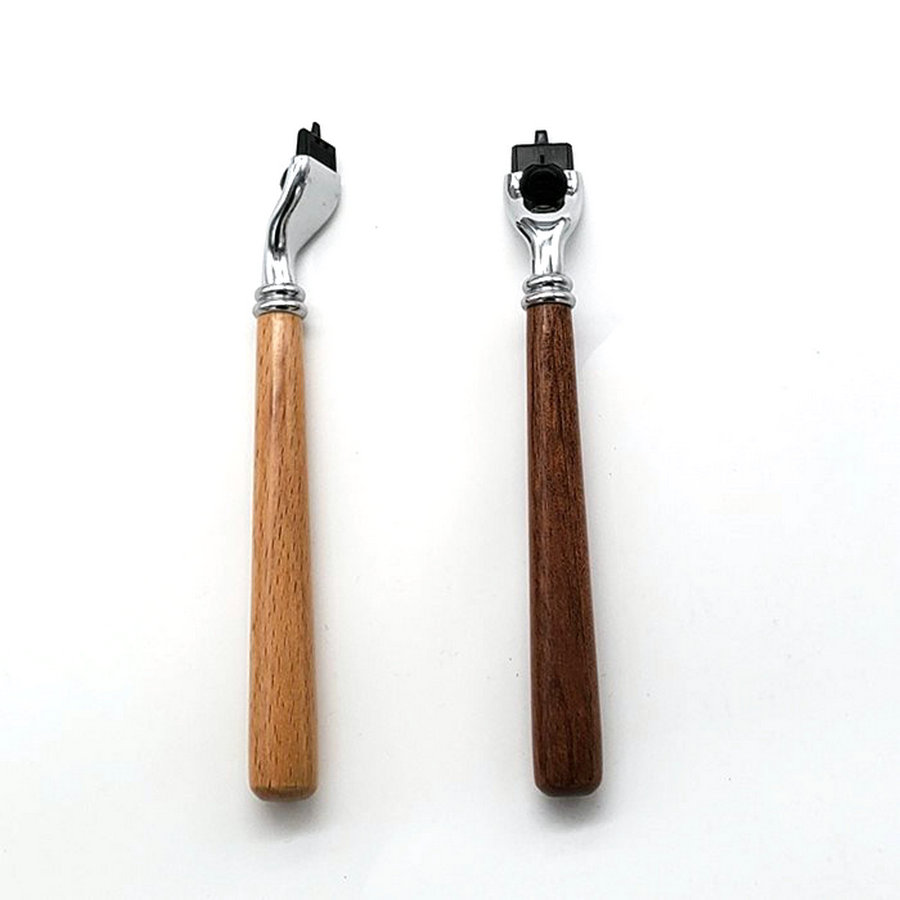 Męskie drewniane długie uchwyt – Straight Razor Safety recenzja i cena
