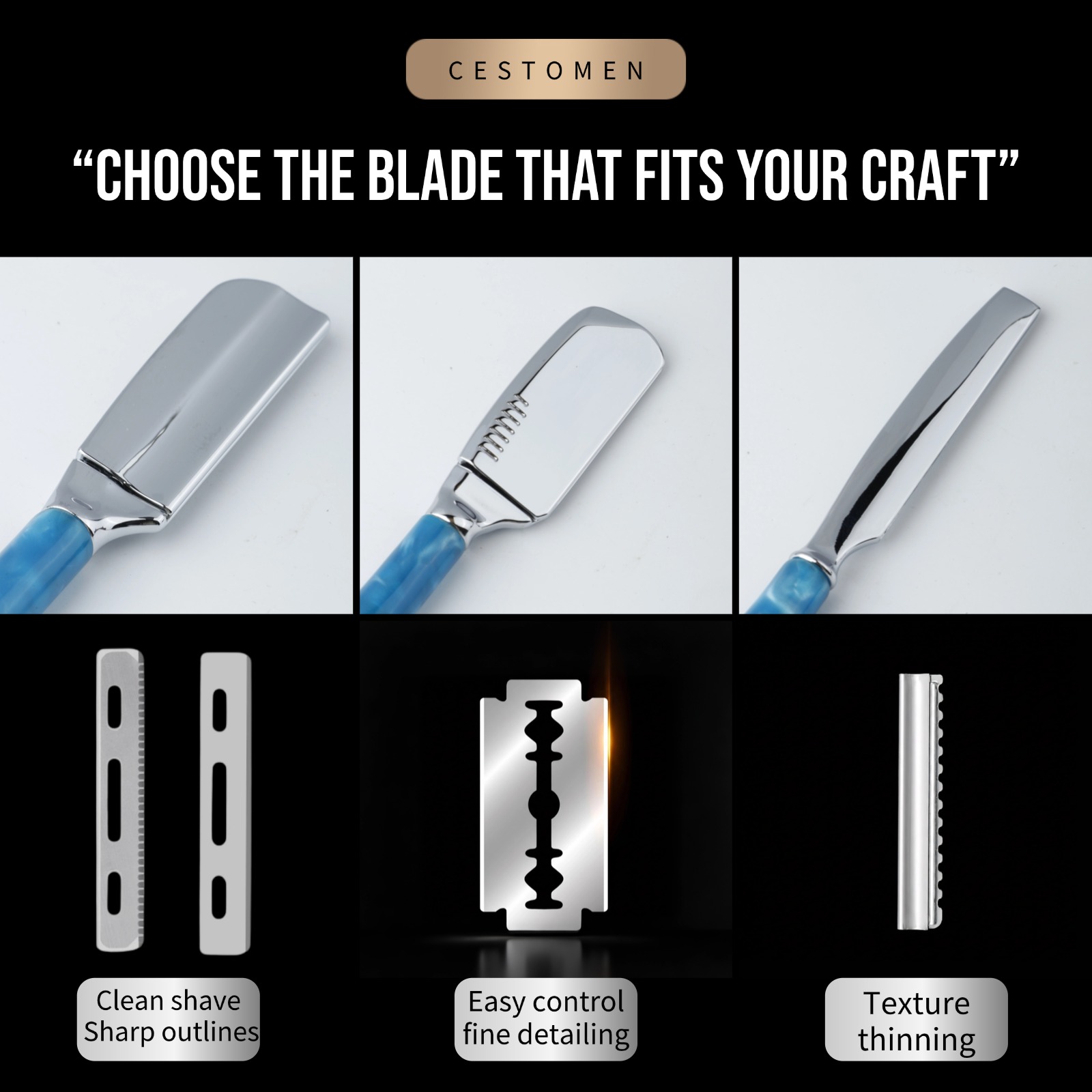 1 szt. Profesjonalna brzytwa f – Straight Razor Safety recenzja i cena