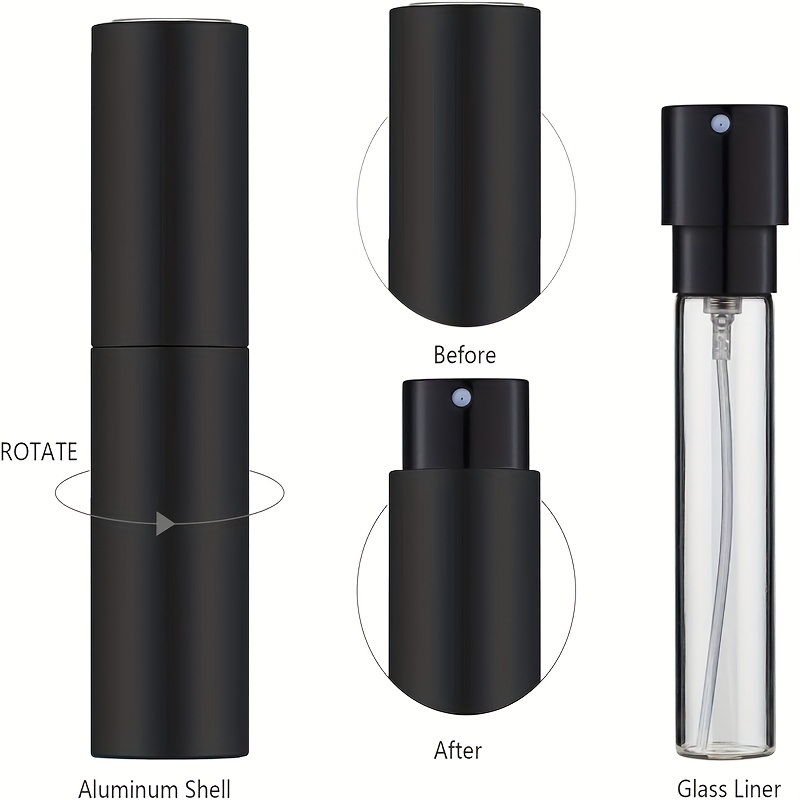 3 Zestawy podróżnych butelek n – Cologne Spray Bottle recenzja i cena